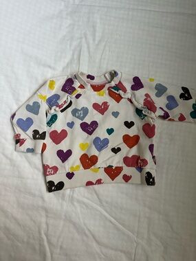 Molo Baby Sweatshirt with Multicolor Heart Print